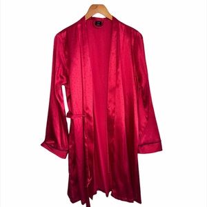 Apt 9 Red & Black Polka Dot Robe